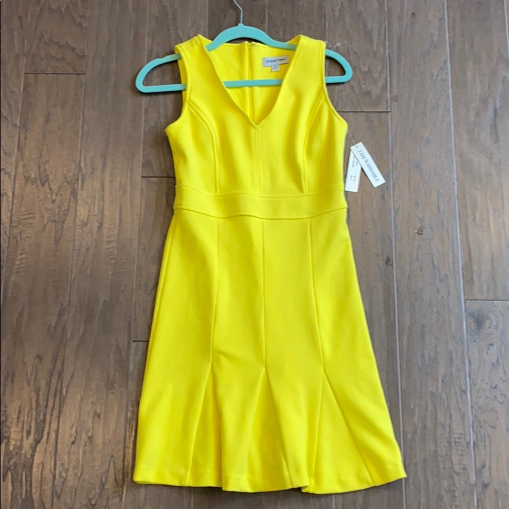 Bright yellow dress